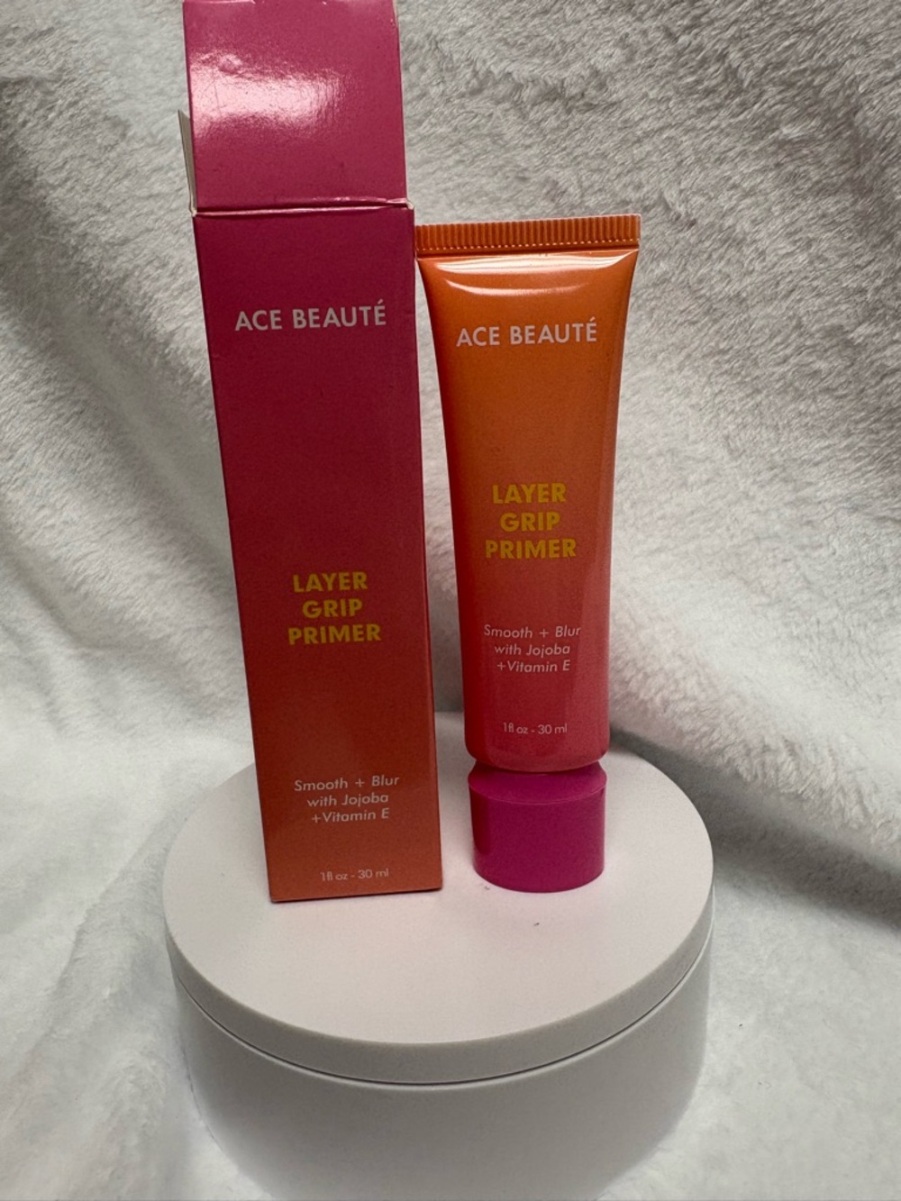 Ace Beaute Layer Grip Primer - Smooth + Blur - Full Size 1oz/30ml, RTL $32